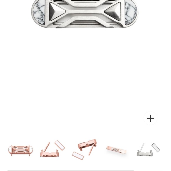 Essential Oil Diffuser Charm-Rose Gold/Howlite - Picture 4 of 6